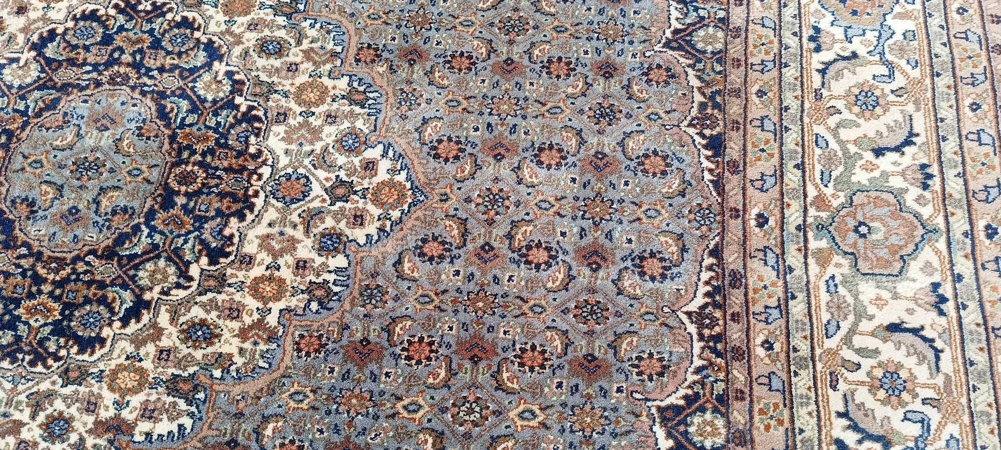 Moud dywan wełniany tkany ręcznie wełna 272 x 244 cm piękny z Iranu