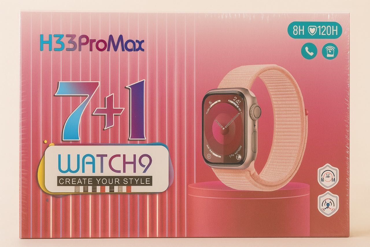Smartwatch Watch9 - H33 Pro Max (7+1)
 NOVO e selado