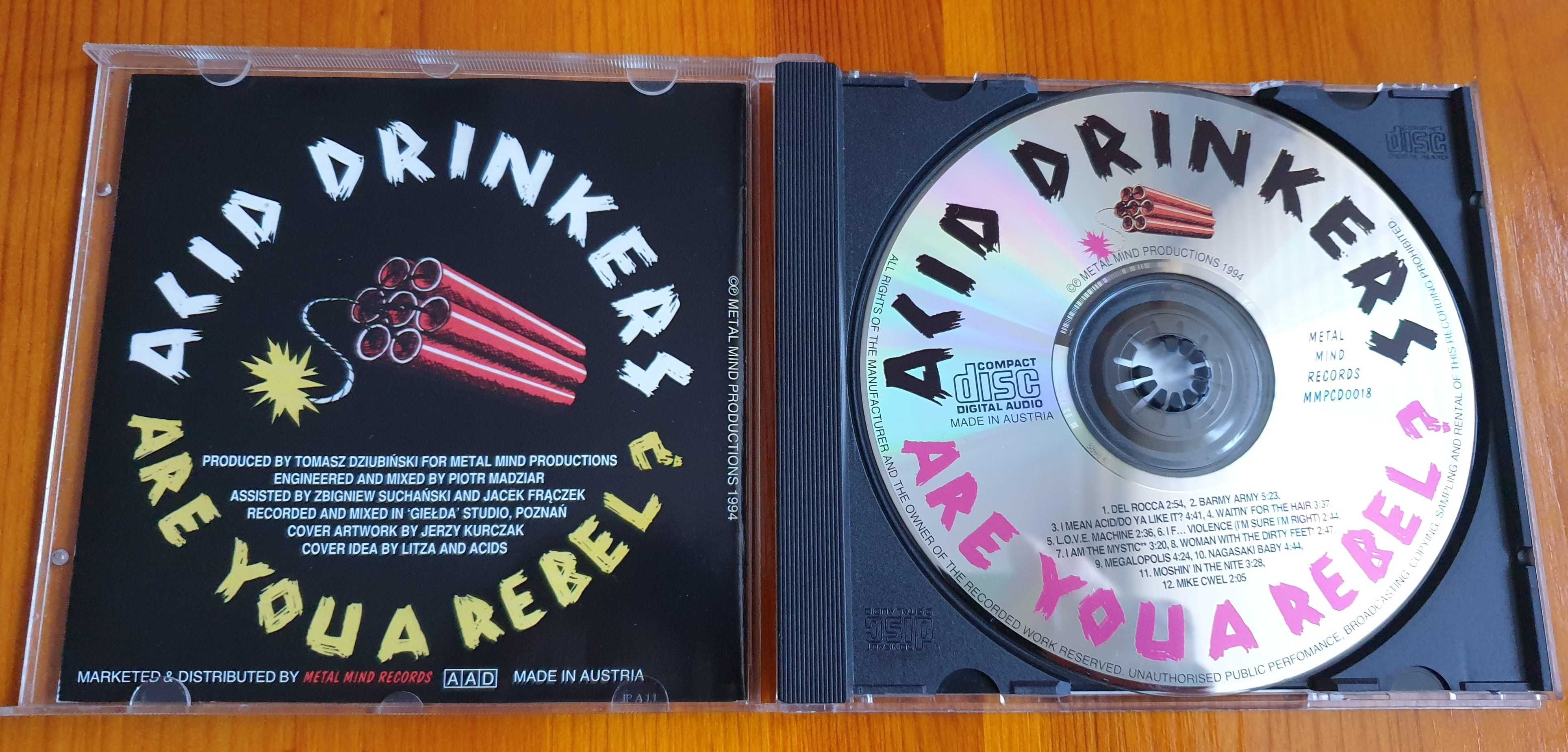 Acid Drinkers – Are You A Rebel? wydanie 1994 r. MMP jak NOWA CD