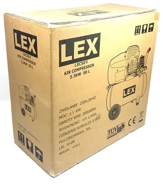 Компрессор LEX LXC50V | 3.3 кВт | 430 л/мин | Польша!!!