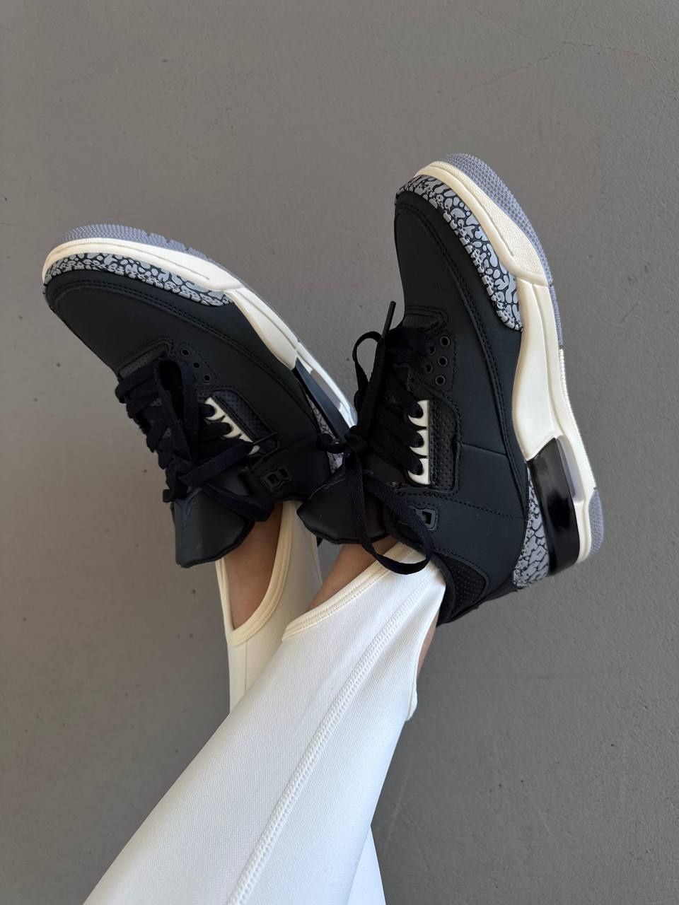 р36-43 Кросівки Nike air jordan 3 retro off noir black