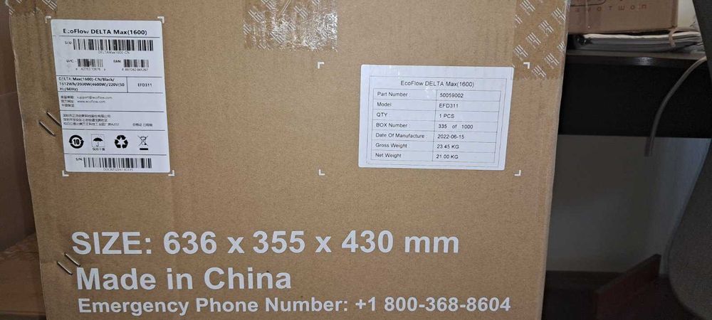 Зарядна станція EcoFlow DELTA Max 1600