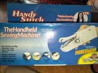 Швейна машинка Handy Stitch Біла ручна портативна для всіх видів ткани