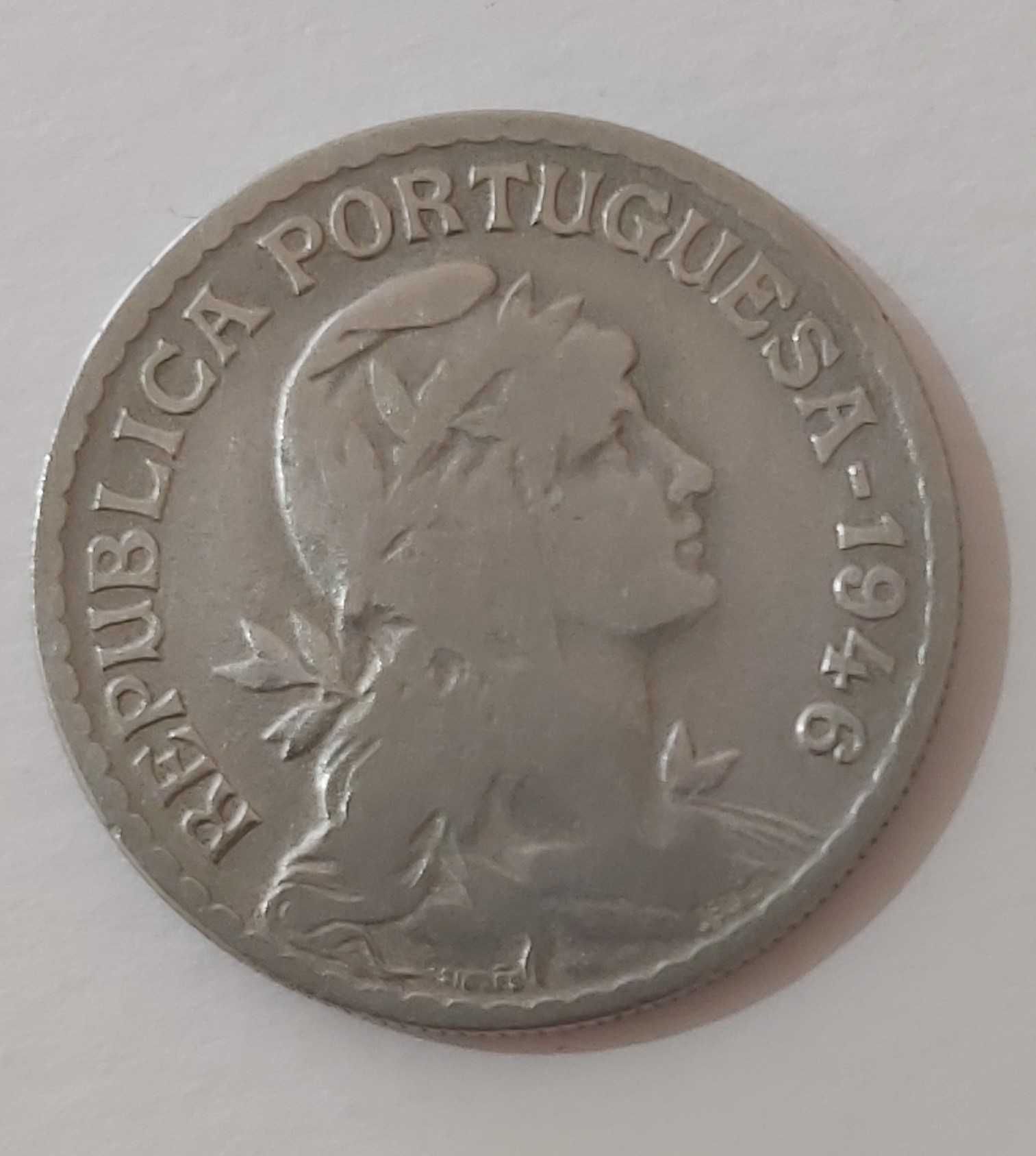 1 Escudo de 1946 Republica Portuguesa