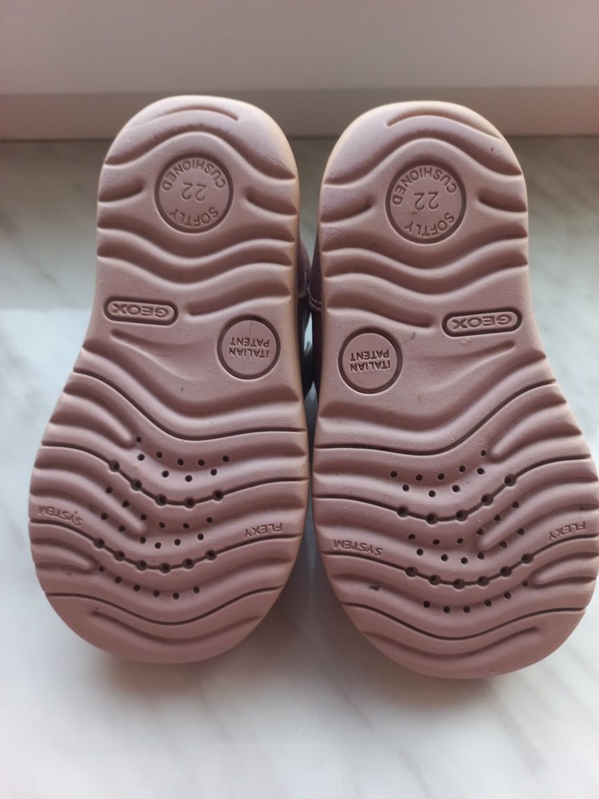 Детские Кожаные туфли / мокасины Geox 22 размера
