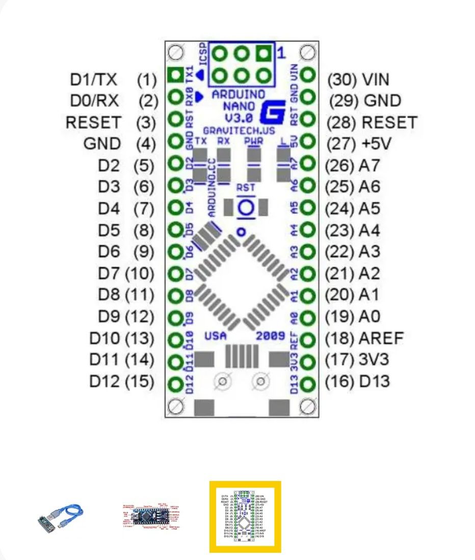 Arduino NANO V3.0, ATMEGA328P