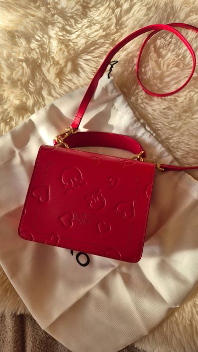 Torebka Pinko Love mini top handle czerwona