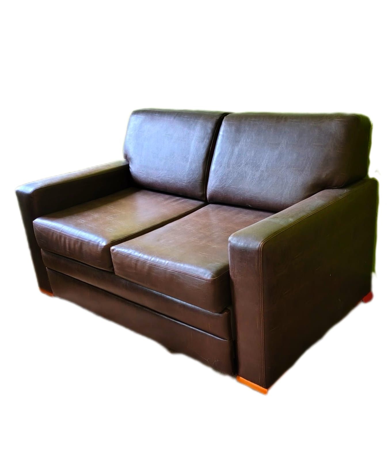 Skórzana sofa z funkcją spania, kanapa wypoczynek