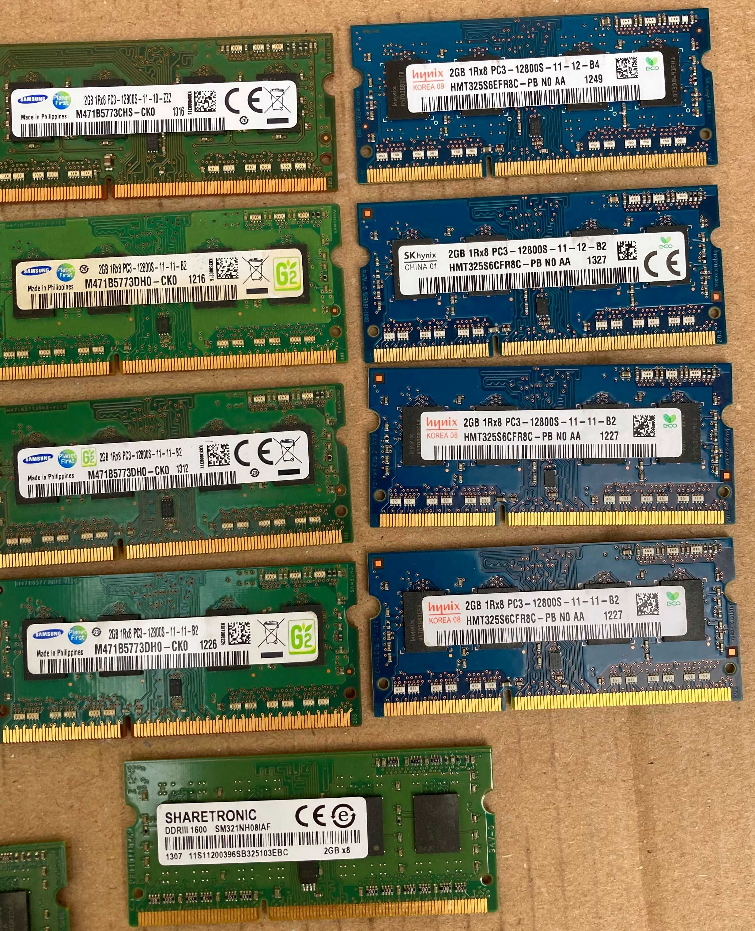 Оперативна пам'ять для ноутбука ОЗУ ОЗП DDR3 1Gb 2Gb