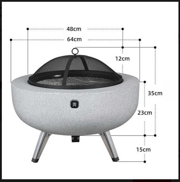 Мангали різних моделей для вогнища зона відпочинку на подвір'ї терасі
