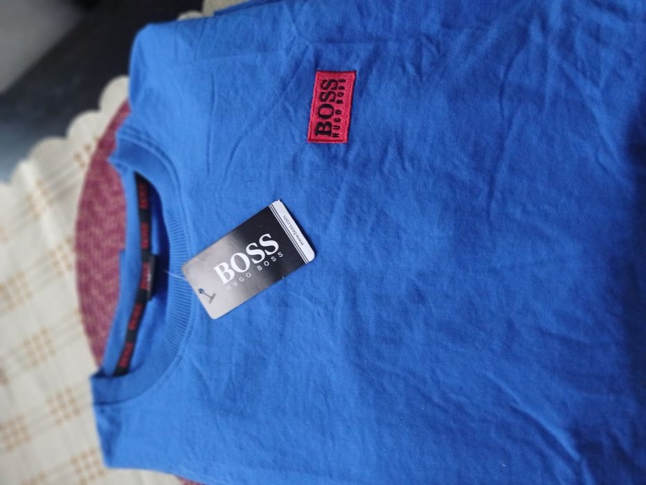 Bluza Hugo Boss niebieska i koszulka Hugo