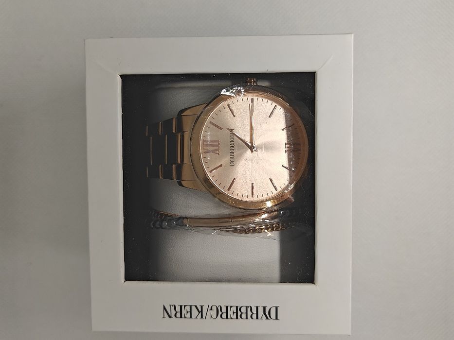 Relógio Dyrberg/Kern dourado rosé + pulseira (novo na caixa)