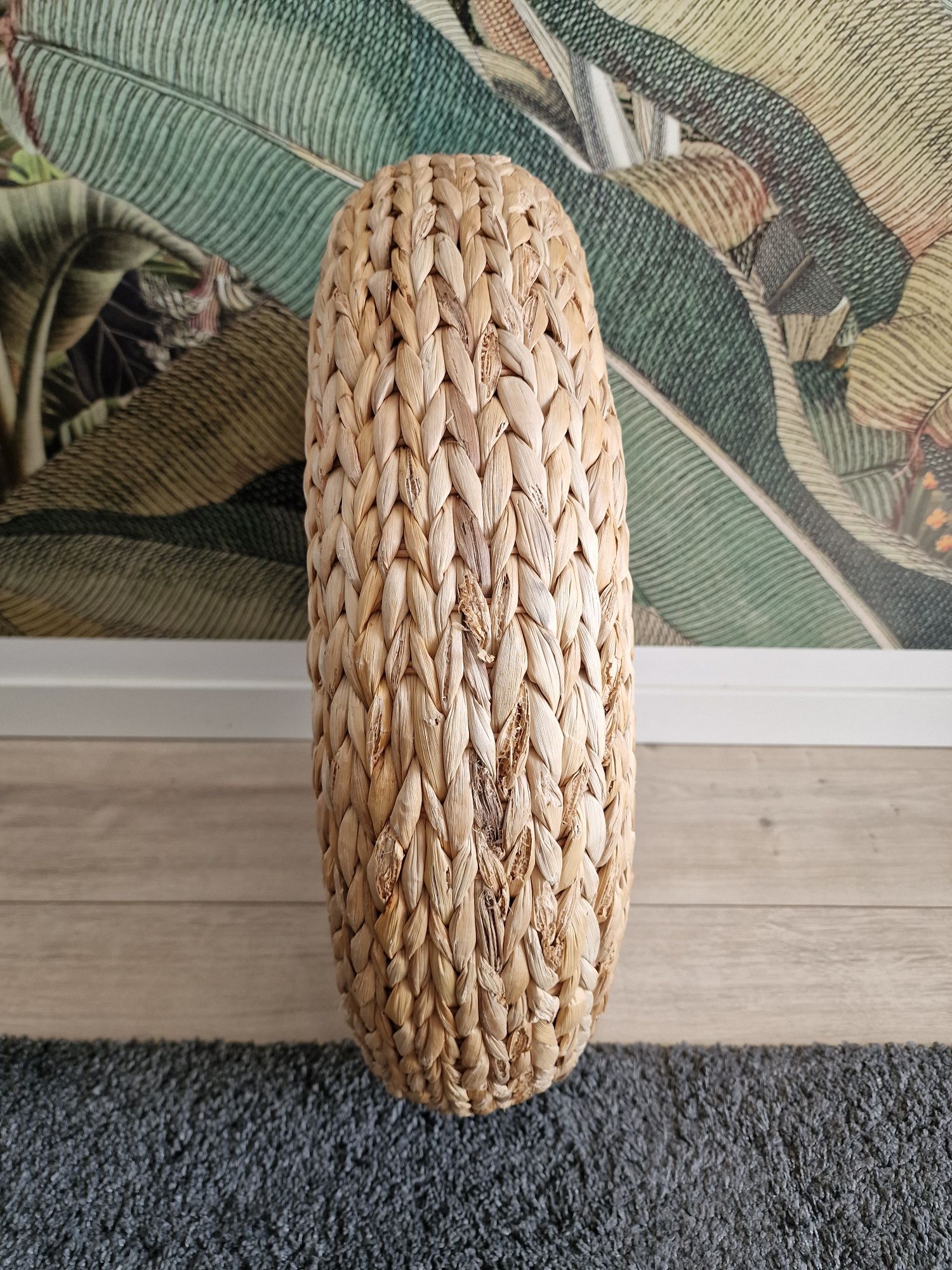 Pufa rattan wiklinowa IKEA Alseda