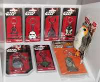 Conjunto de 8 Porta-chaves Star Wars Novos/Selados