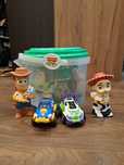 Toy story samochodziki i figurki do kąpieli z wiaderkiem Disney