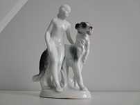 Figurka porcelanowa Fasold & Stauch Bock - Wallendorf borzoj