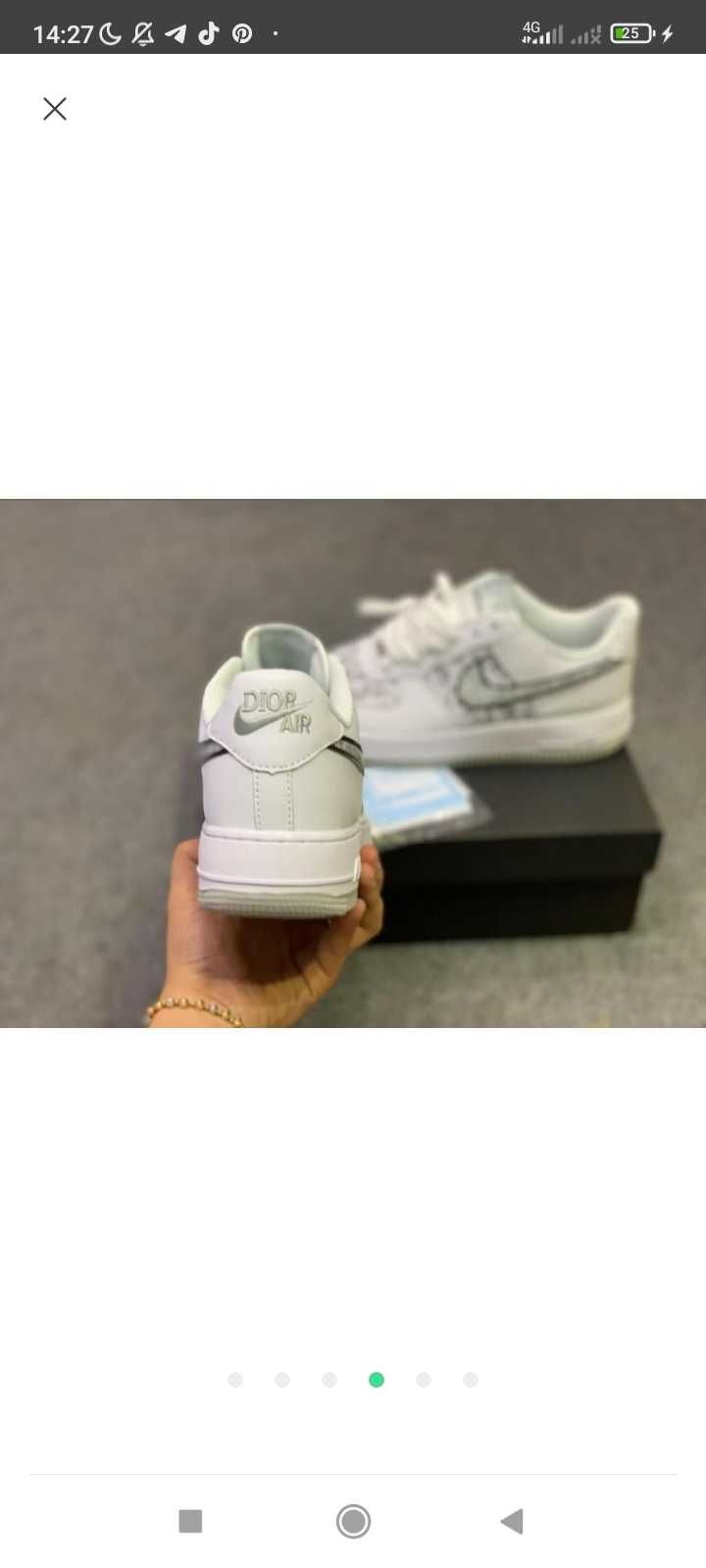 Кроссовки Nike Air Force 1 low Dior