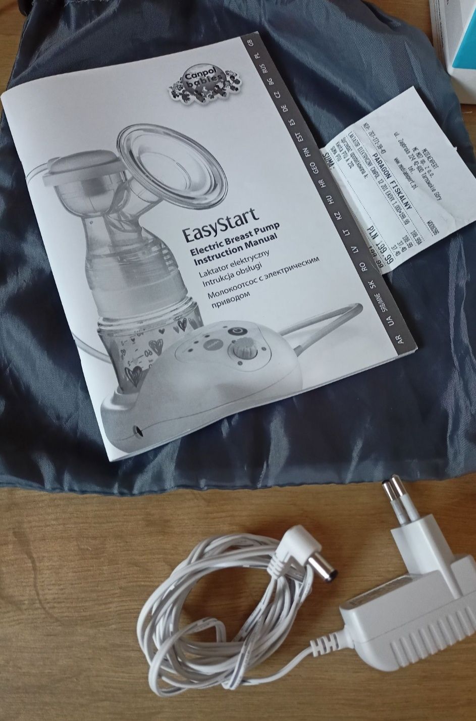 Laktator Canpol easy start +wkładki laktacyjne, magiczny kubeczek