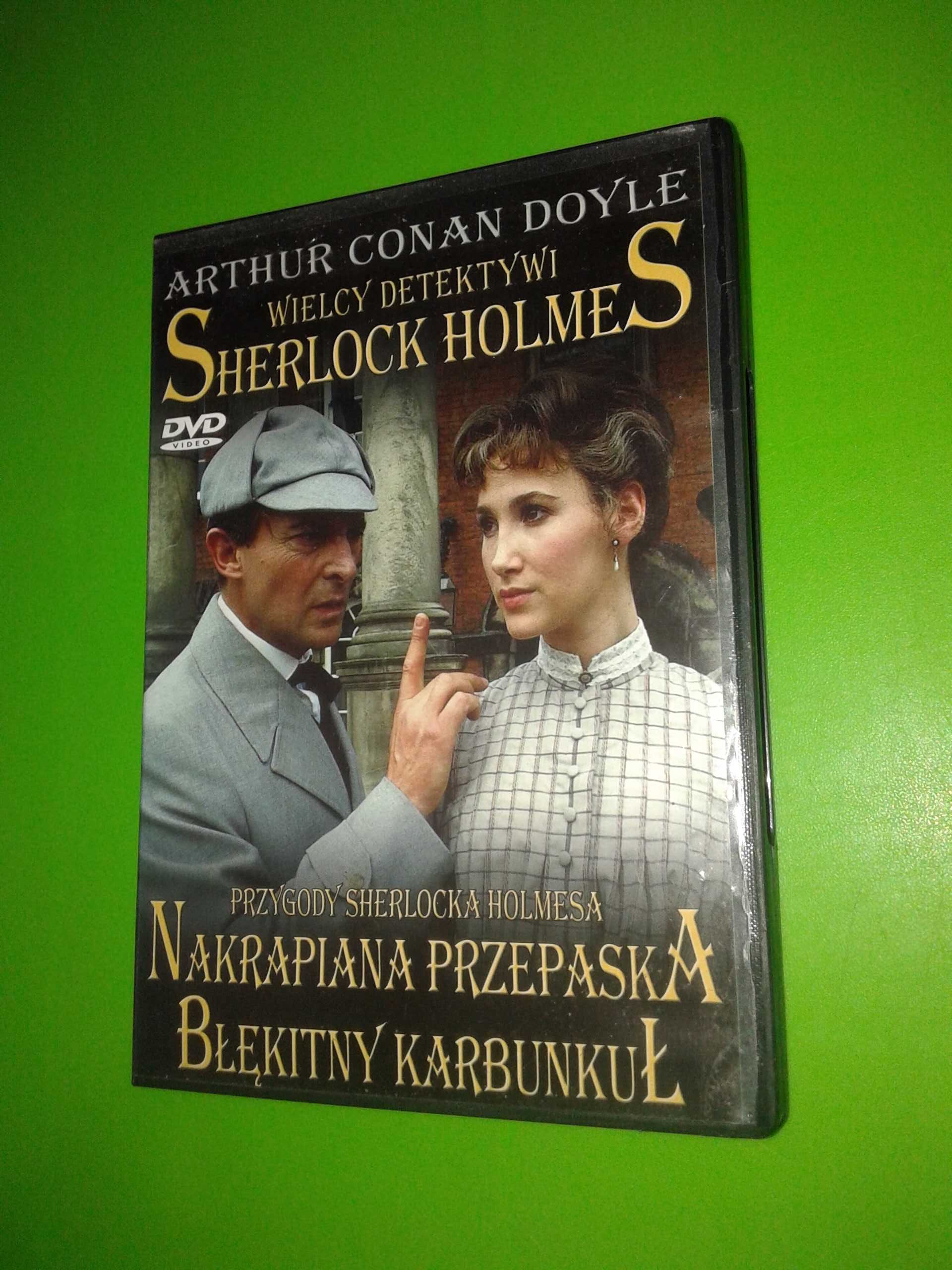 Sherlock Holmes Nakrapiana przepaska Błękitny Karbunkuł płyta DVD