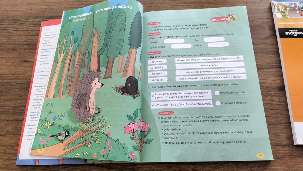 manuais 4º ano +  fichas de avaliação
