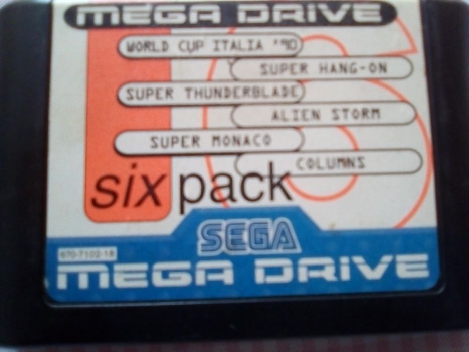 Six pack Cartucho Mega Drive 16-bit