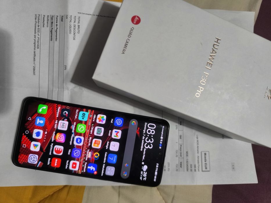 Huawei p30 pro black+ Huawei watch GT3 46mm