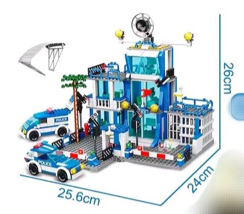 Конструктор 803шт Поліцейський участок Полиция аналог Лего Lego 803дет