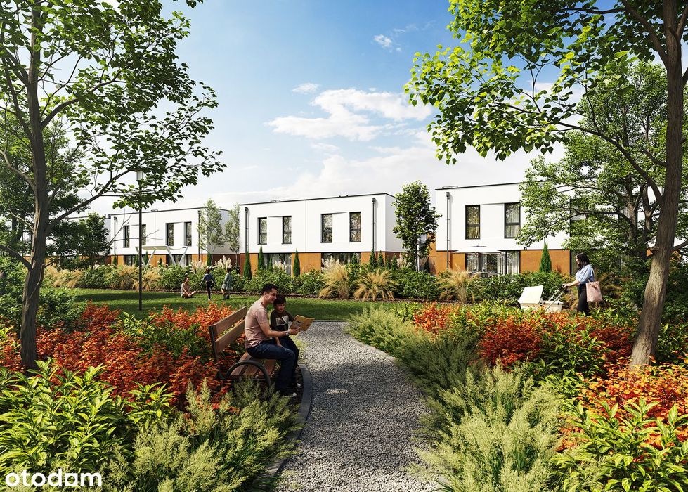 Bliźniak z ogrodem | #Osada Forestia Zawada | 73,45 m² | 4 pokoje