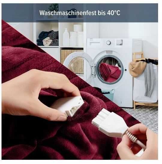 Koc ogrzewany elektryczny AREBOS 160 × 120 cm