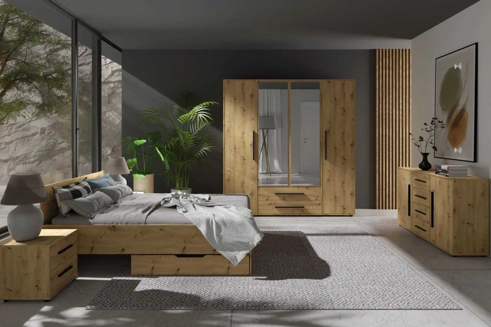 Sypialnia London (dostępna w 4-kolorach) Darmowa dostawa