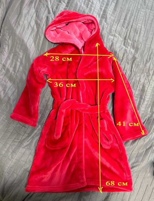 детский флисовый халат мегатеплый