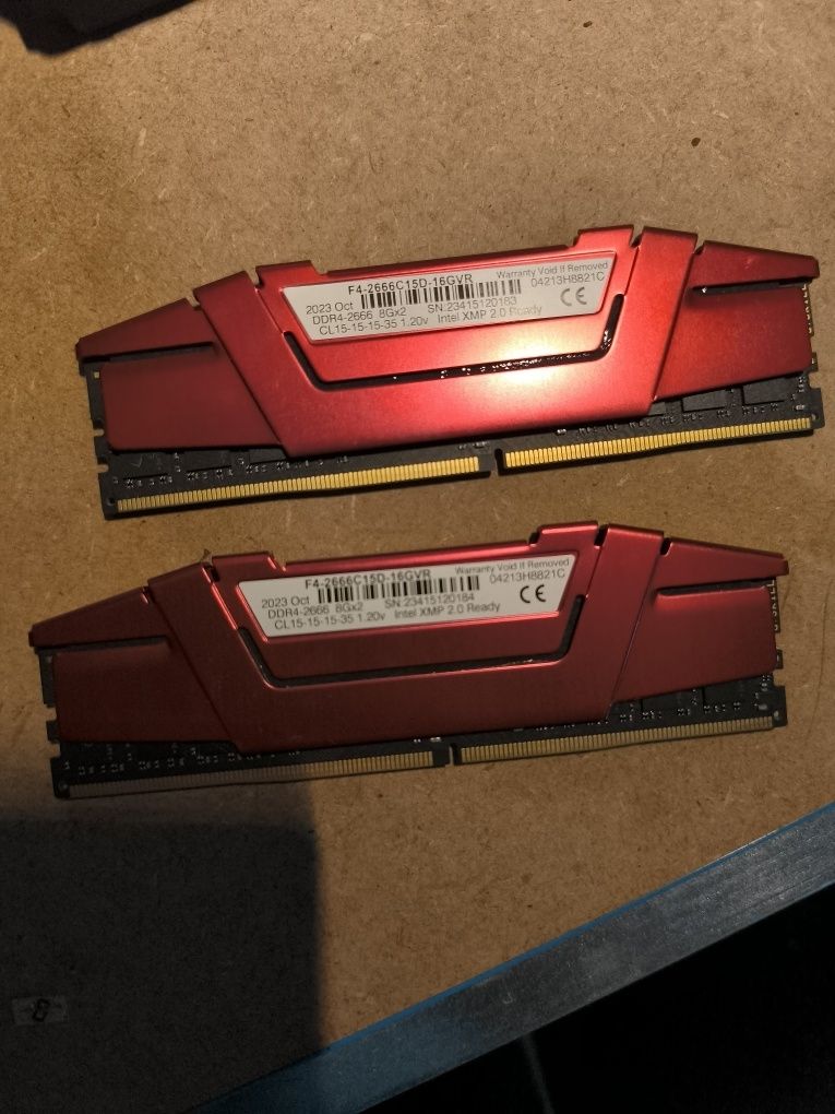 G.SKILL Ripjaws V  2x8 ddr4 2666 cl 15