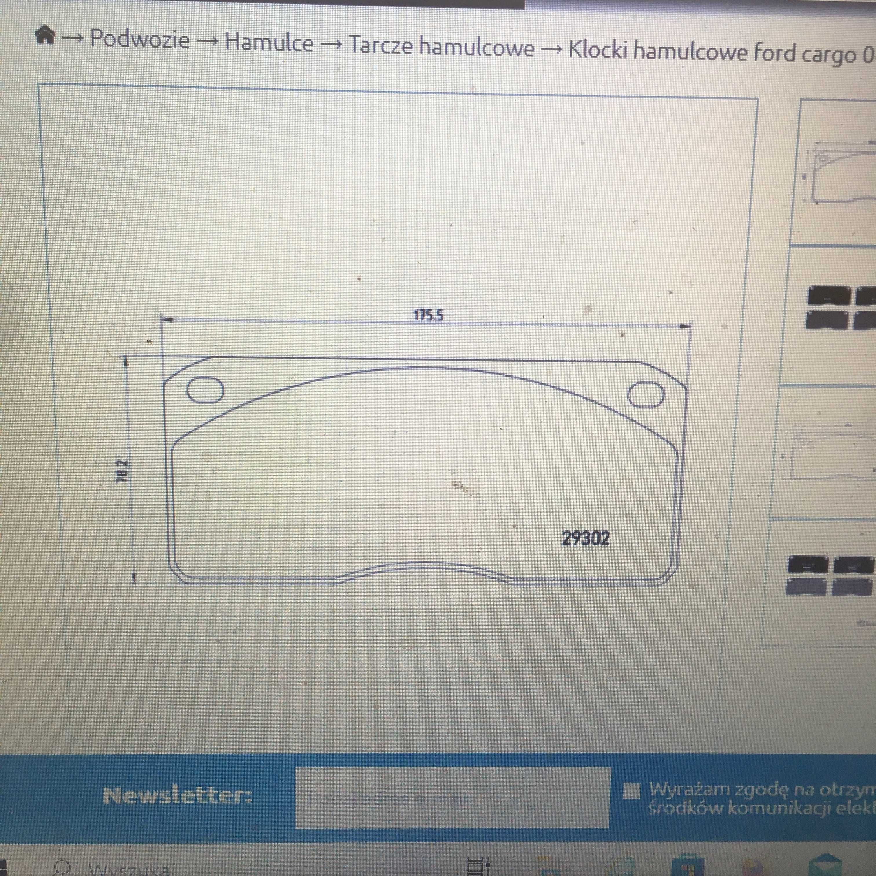 ford cargo 813 klocki okładziny koncówki kierownicze