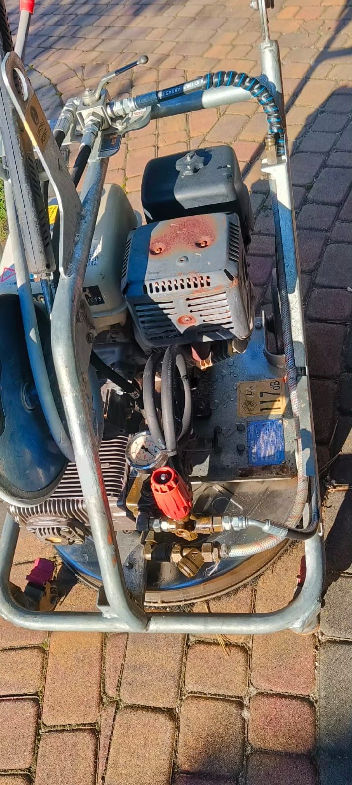 Podwójna myjka ciśnieniowa makinex do kostki honda 390