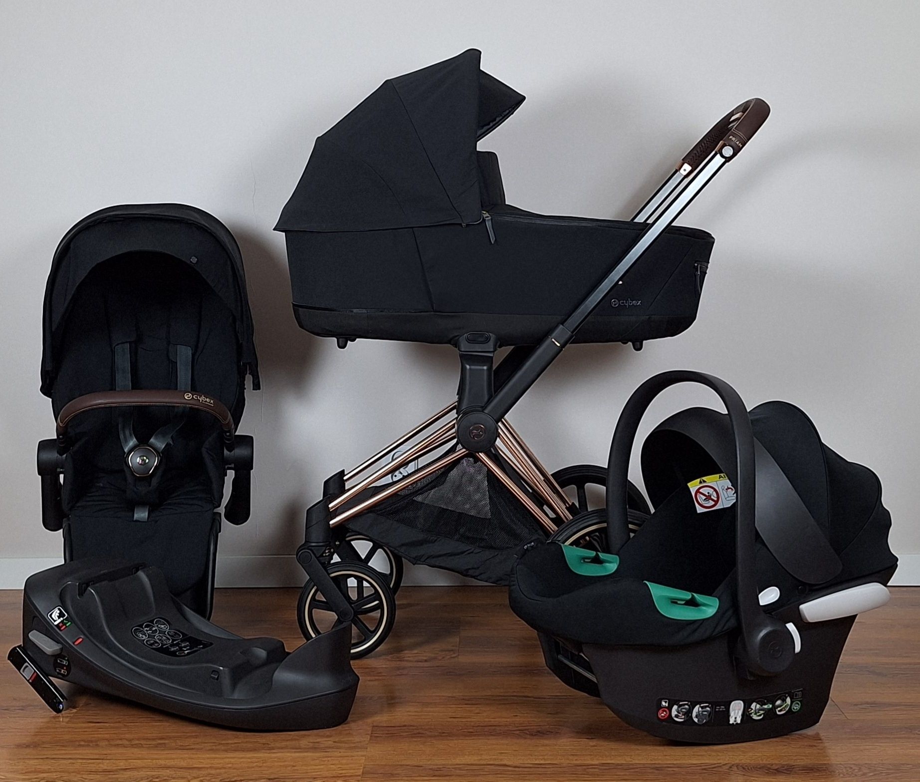 Wózek 4w1 Cybex Priam 4.0 z fotelikiem i bazą isofix