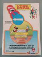 Caderneta de cromos completa "As regras de Trânsito" Walt Disney 1986