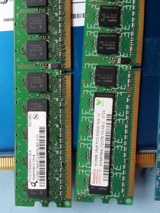 Pamięć DDR2 216mb 512Mb 400mhz 800 dimm ecc 1GB micron 1rx8pc2-5300f