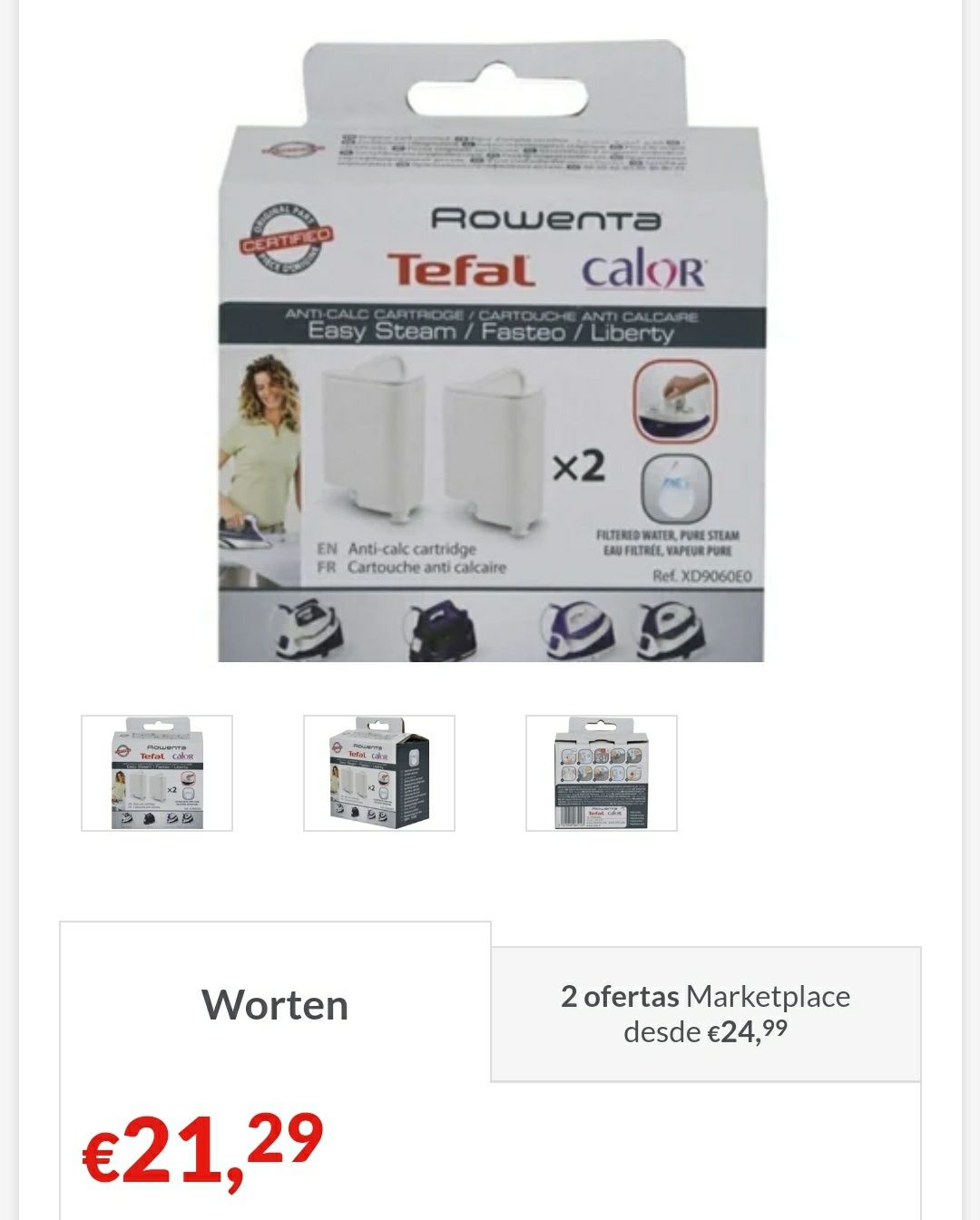 Filtros Tefal Moulinex XD9030E0