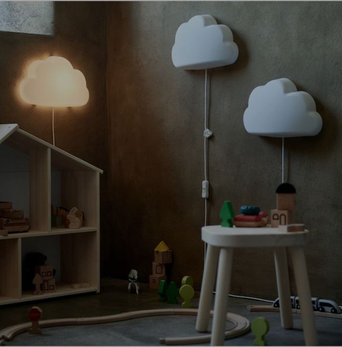 Lampka IKEA Chmurka na Ściane Pokój dziecięcy