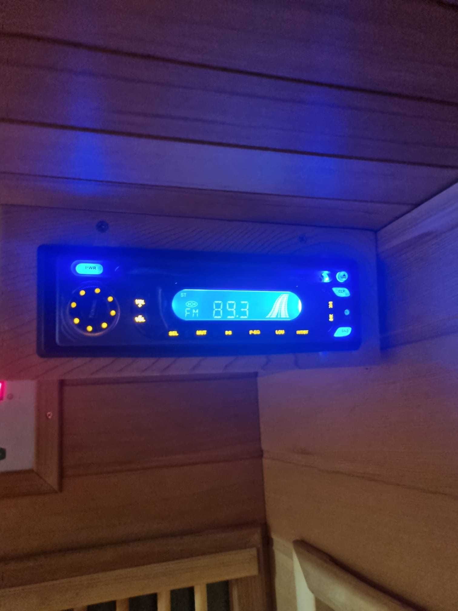 Sauna FIŃSKA + Sauna INFRARED 2w1 na podczerwień sucha 2-3 RADIO FM