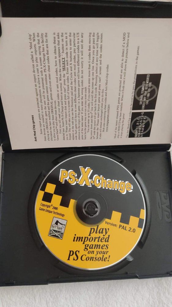 PS-X-Change 2 Dekoder regionu PAL/NTSC/J PS1 PSX