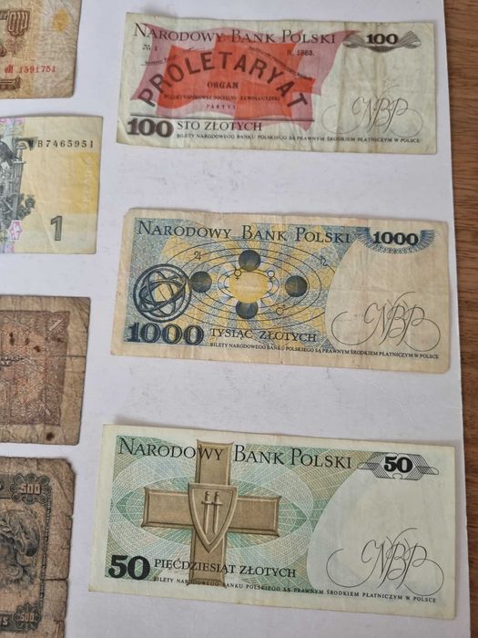 Stare banknoty 10 sztuk