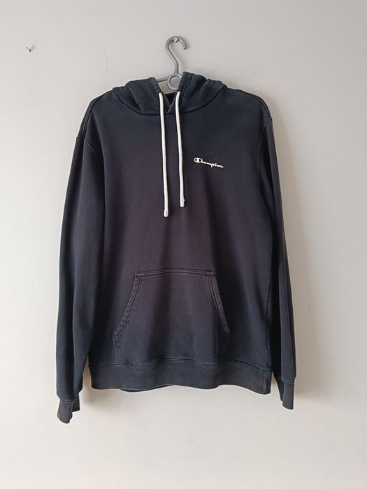 Czarna bluza z kapturem Champion l