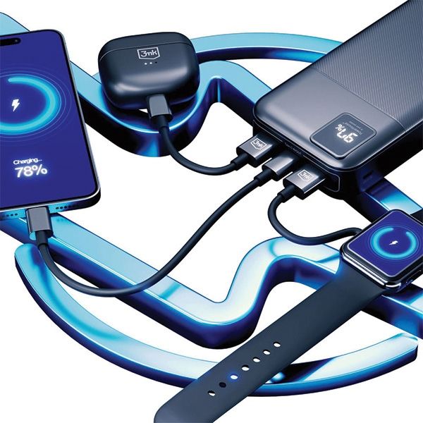 3MK PowerHouse 20000 mAh PowerbankMulti Charge QC+PD Pass-Through