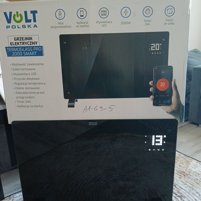 Sprzedam Grzejnik Elektryczny Volt Termoglass PRO 2000W Smart