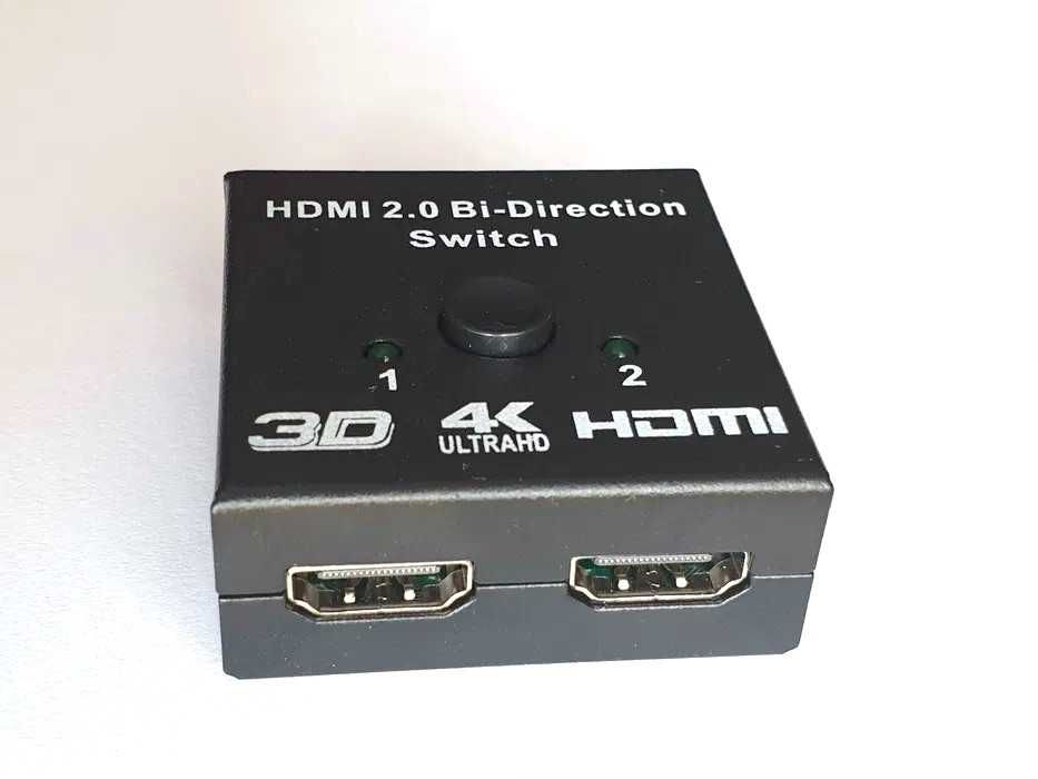 Переходник HDMI м-м муфта уголок 90 270 switch splitter HDMI DVI -D