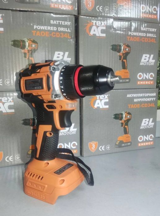 Акумуляторний шуруповерт Tex.AC TAOE-CD34L. Безщітковий. В НАЯВНОСТІ!
