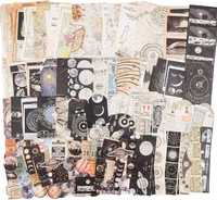 200 sztuk papieru do scrapbookingu  vintage, zestaw naklejek Washi