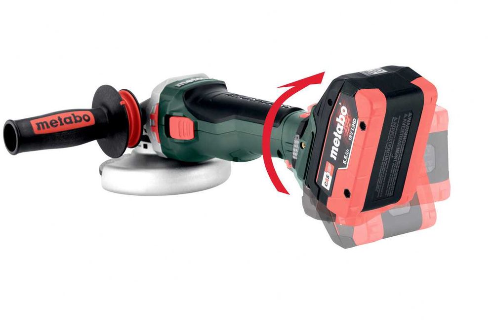 Akum Szlifierka Kątowa Metabo WVB 18 LTX BL 15-125 Quick 2x5,5Ah