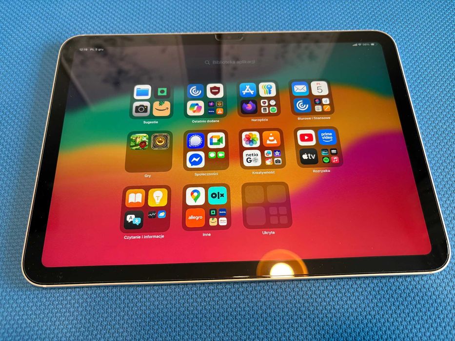 Nowy! Apple iPad 10gen 10.9" 256GB Cellular + etui + szkło